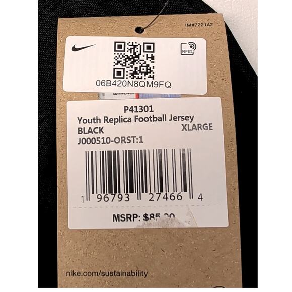 Oregon State Beavers Nike Replica Football Jersey Youth Size XL New with Tags - Picture 7 of 9